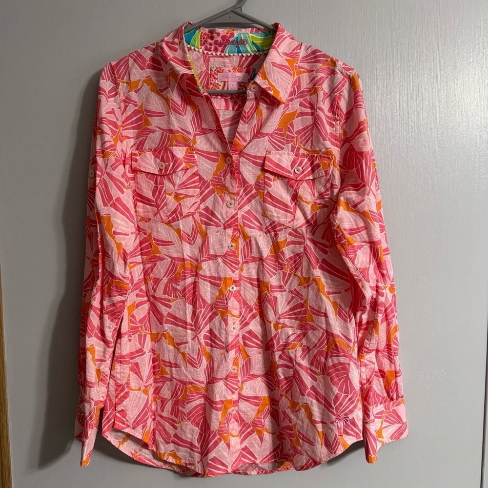 Lilly Pulitzer Resort Fit Button Down Shirt Size Small